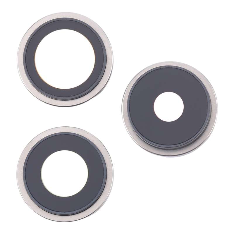 For iPhone 16 Pro 3pcs/Set Original Camera Lens Cover (Silver)