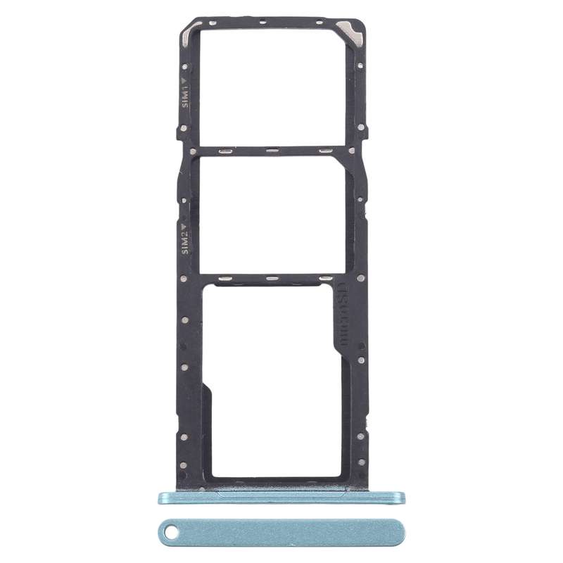 For Samsung Galaxy A06 SM-A065F Original SIM Card Tray + SIM Card Tray + Micro SD Card Tray (Silver)