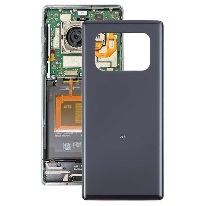 For Sharp Aquos R6 Original Battery Back Cover(Black)