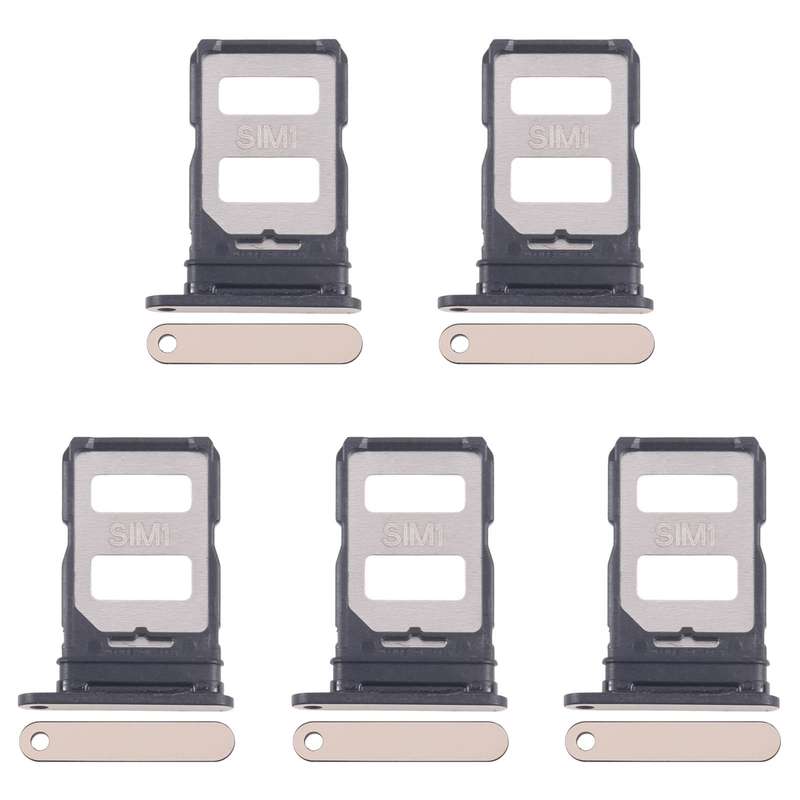 For Infinix Zero 30 4G X6731 5pcs SIM Card Tray + SIM Card Tray (Gold)