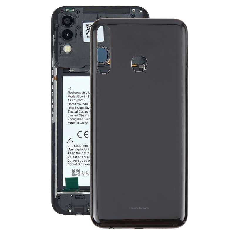 For Infinix Hot 8 Lite X650 Original Battery Back Cover(Black)