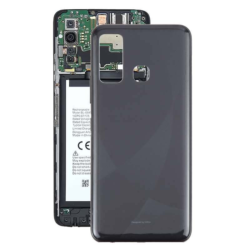 For Infinix Hot 9 X655 Original Battery Back Cover(Black)