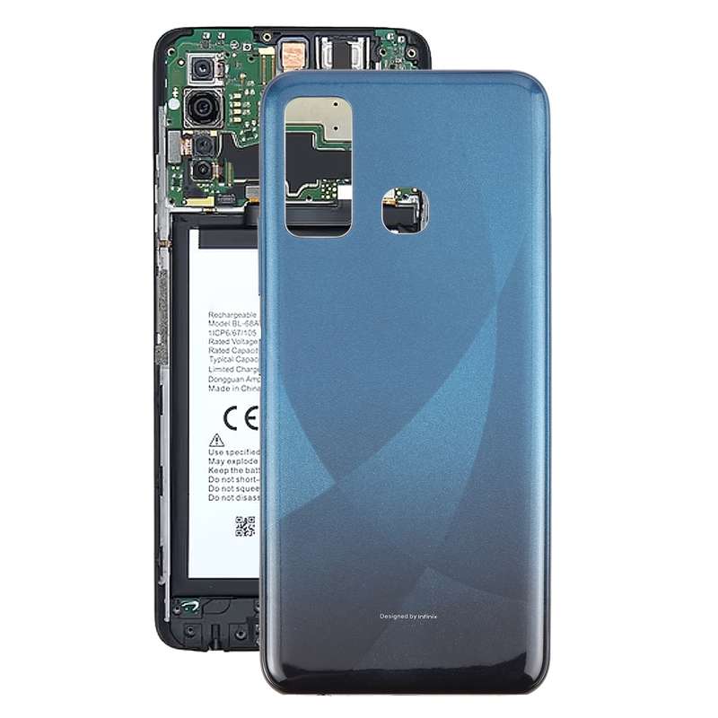 For Infinix Hot 9 X655 Original Battery Back Cover(Black)