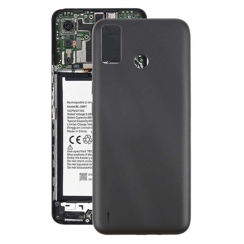 For Tecno Spark 6 Go Original Battery Back Cover(Black)