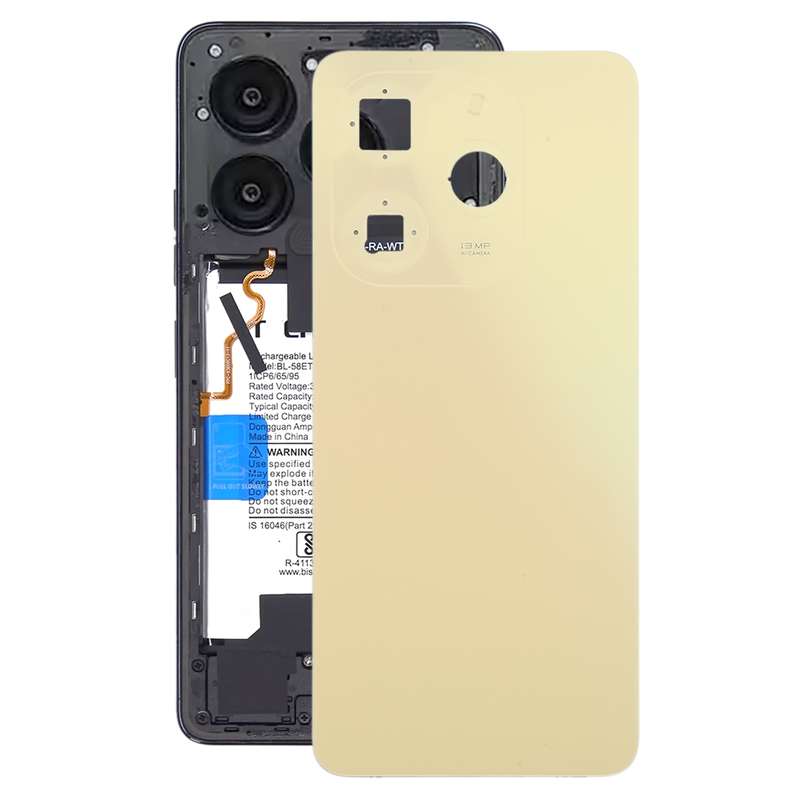 For Tecno Spark Go 2024 Original Battery Back Cover(Black)