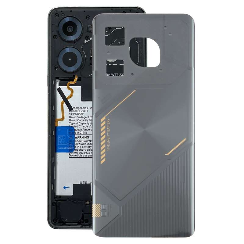 For Tecno Pova 6 Neo 4G Original Battery Back Cover(Silver)
