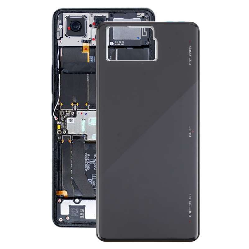 For Asus ROG Phone 8 Pro AI2401 AI2401_A Global Original Glass Battery Back Cover(Matte Black)
