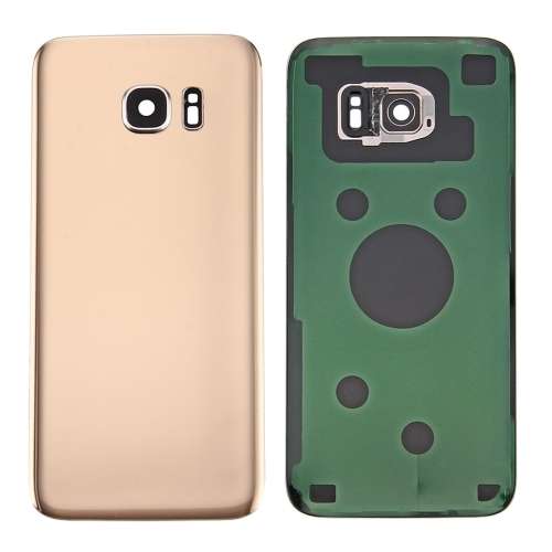 For Samsung Galaxy S7 SM-G930F Battery Back Cover with Camera Lens Cover(Black)
