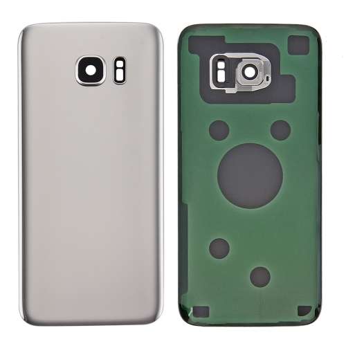 For Samsung Galaxy S7 SM-G930F Battery Back Cover with Camera Lens Cover(Black)