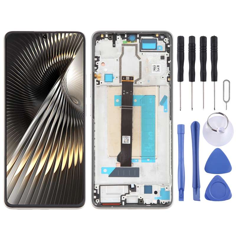 For Xiaomi Redmi Turbo 3 Original LCD Screen Digitizer Full Assembly with Frame (Black)