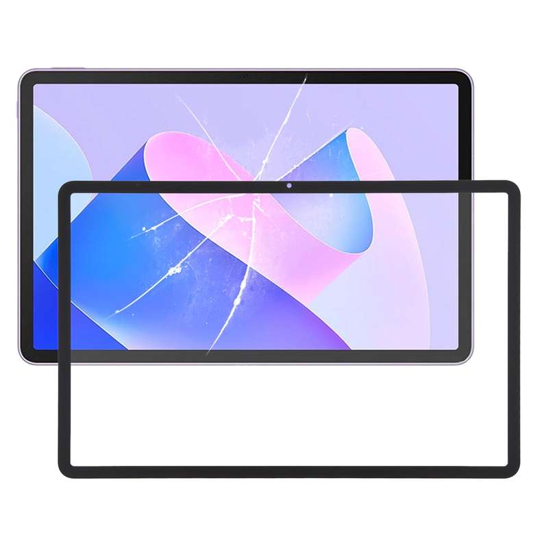 For Huawei MatePad 11 2023 DBR-W10 Front Screen Outer Glass Lens, Bright Version (Jet Black)