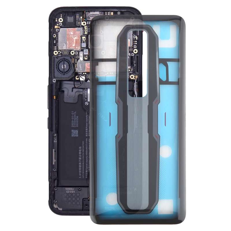 For ZTE nubia Red Magic 7S Glass Battery Back Cover(Transparent)