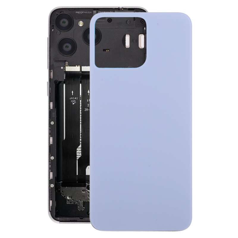 For ZTE Blade V50 Design 4G Glass Battery Back Cover(Black)