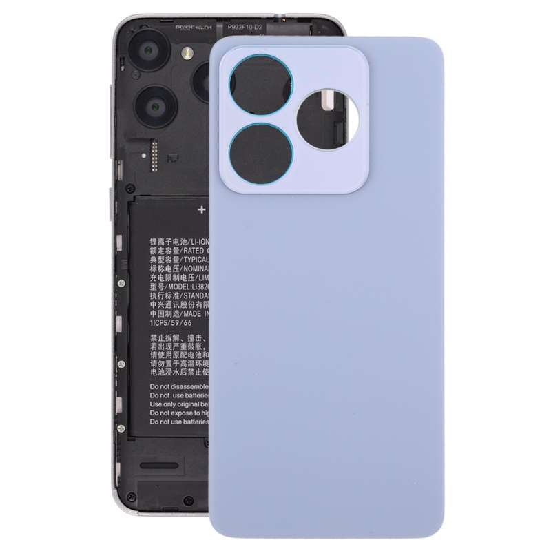 For ZTE Blade V60 Design Z2350 Glass Battery Back Cover with Adhesive(Blue)