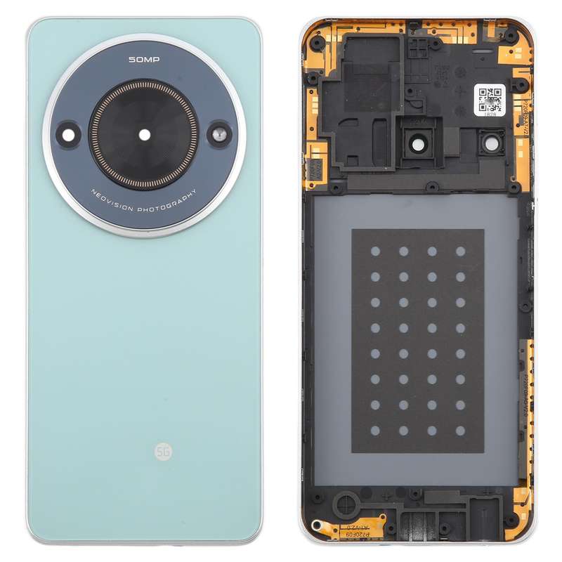 For ZTE Blade A75 5G Z2357N / Blade V60 Smart Glass Battery Back Cover with Middle Frame / Camera Le