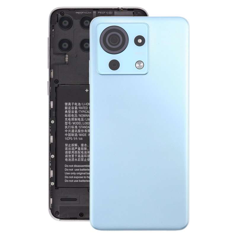 For ZTE Blade V50 Vita Battery Back Cover with Camera Lens Cover(Black)