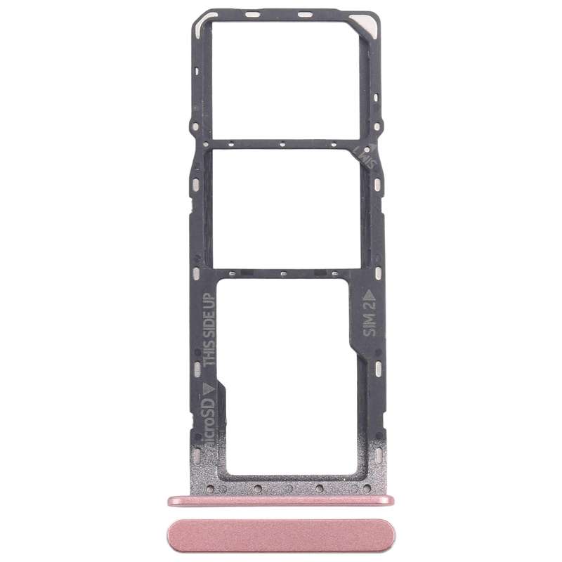 For Nokia C32 Original SIM Card Tray + SIM Card Tray + Micro SD Card Tray (Black)