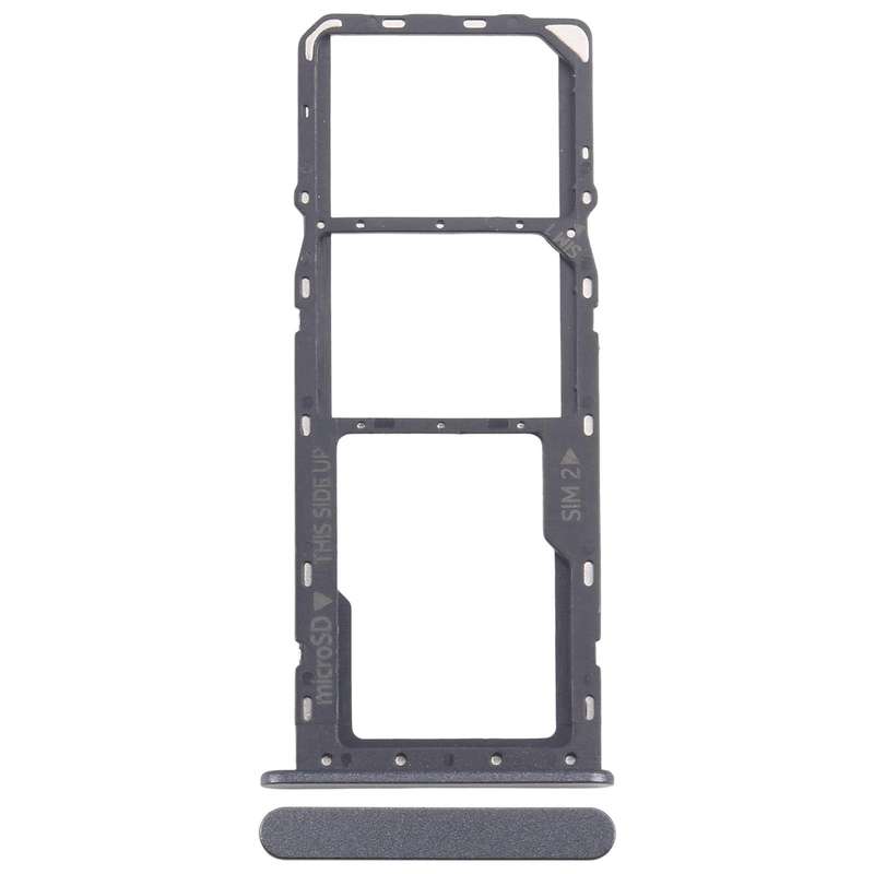 For Nokia C32 Original SIM Card Tray + SIM Card Tray + Micro SD Card Tray (Black)