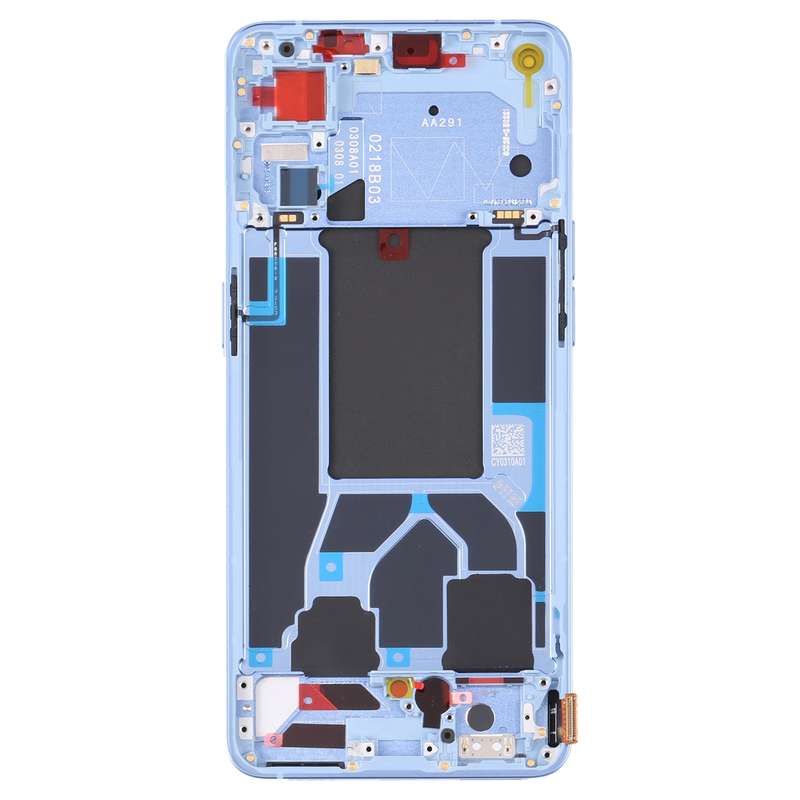 For OPPO Reno7 Pro 5G Front Housing LCD Frame Bezel Plate (Gold)