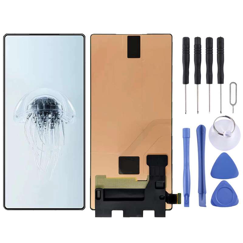 For ZTE Nubia Z70 Ultra NX733J NX736J AMOLED LCD Screen Digitizer Full Assembly (Black)