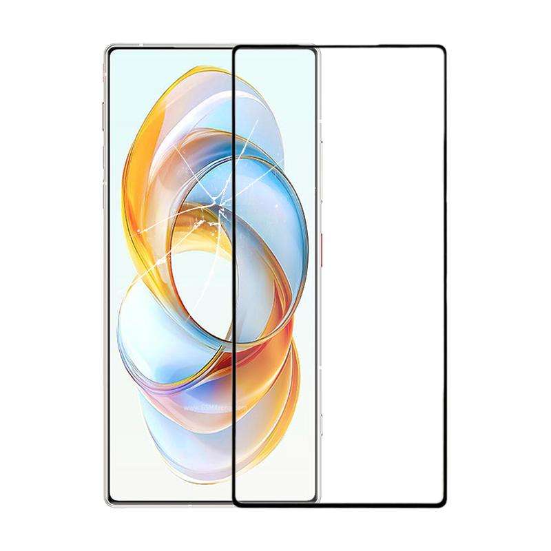 For ZTE Nubia Red Magic 10 Pro+ Front Screen Outer Glass Lens with OCA Optically Clear Adhesive (Bla