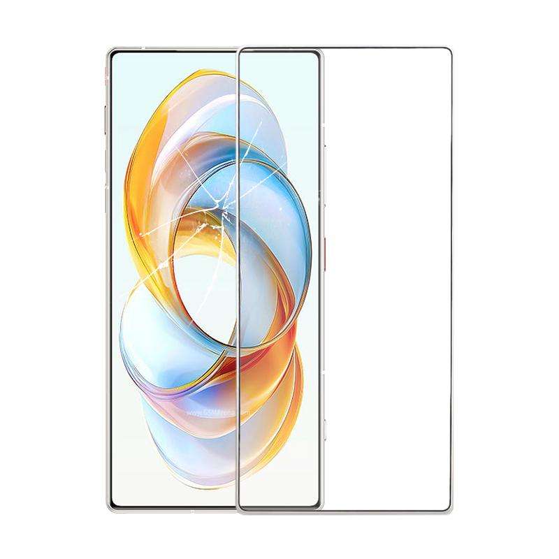 For ZTE Nubia Red Magic 10 Pro+ Front Screen Outer Glass Lens with OCA Optically Clear Adhesive (Bla