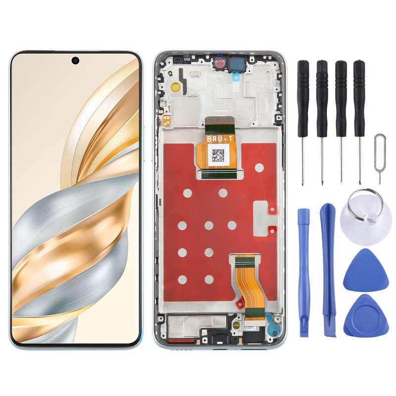 For Honor X60 Original LCD Screen Digitizer Full Assembly with Frame (Black)