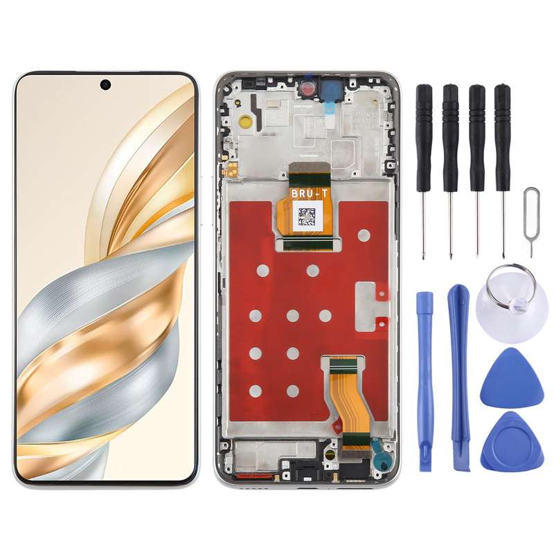 For Honor X60 Original LCD Screen Digitizer Full Assembly with Frame (Black)