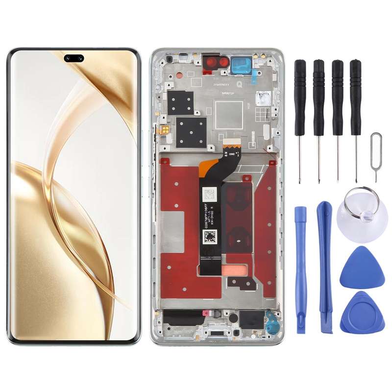 For Honor 200 Pro Original LCD Screen Digitizer Full Assembly with Frame (Black)