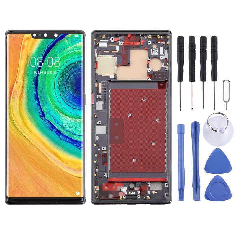 For Huawei Mate 30 Pro TFT LCD Screen Digitizer Full Assembly with Frame, Not Supporting Fingerprint