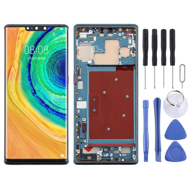 For Huawei Mate 30 Pro TFT LCD Screen Digitizer Full Assembly with Frame, Not Supporting Fingerprint