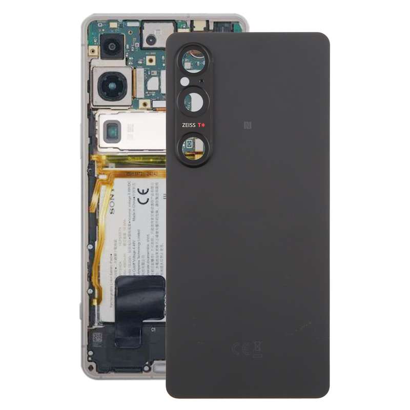 For Sony Xperia 1 VI Original Battery Back Cover with Camera Lens Cover(Black)
