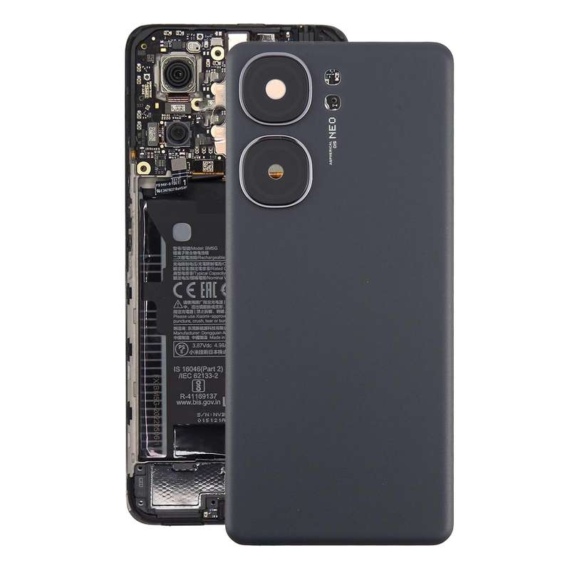 For vivo iQOO Neo9 Pro Battery Back Cover with Camera Lens Cover(Black)