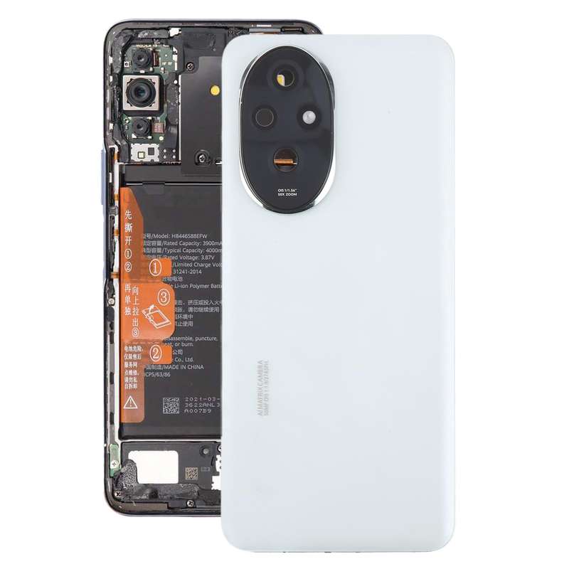 For Honor 200 OEM Battery Back Cover with Camera Lens Cover(Black)