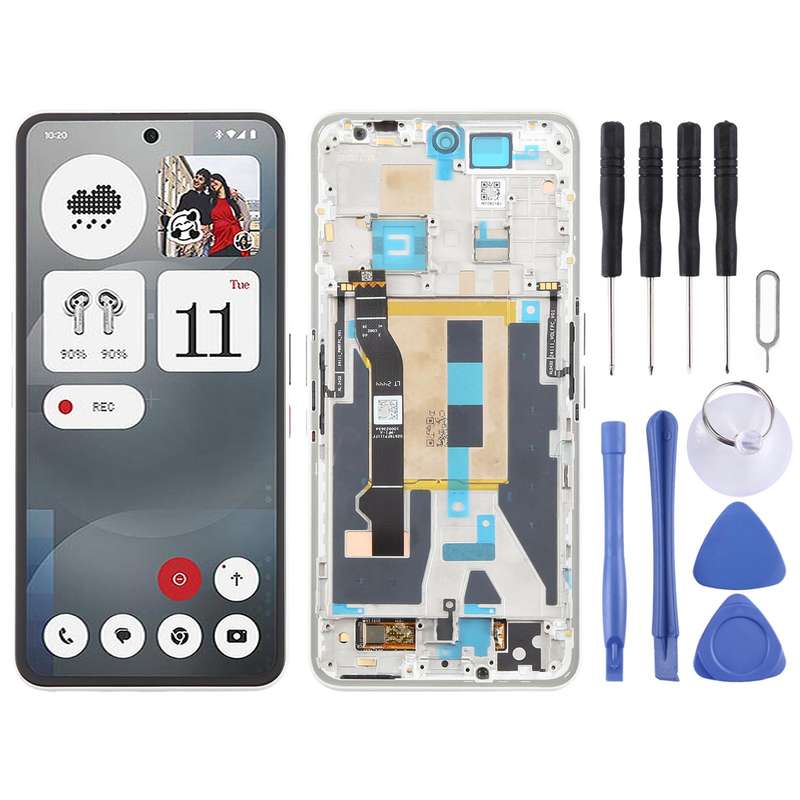 For Nothing Phone 3a A059 AMOLED Original LCD Screen Digitizer Full Assembly with Frame (Black)