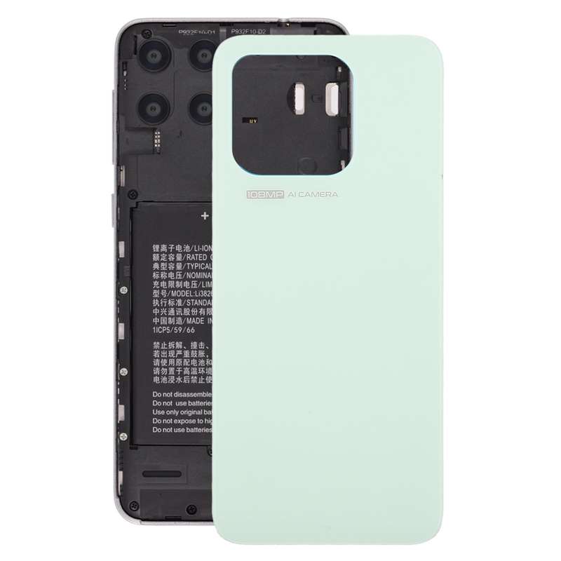 For ZTE Blade V70 / Axon 70 Glass Battery Back Cover with Adhesive(Green)