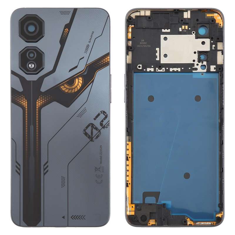 For ZTE nubia Neo 2 Z2352N Plastic Battery Back Cover with Camera Lens Cover(Gray)