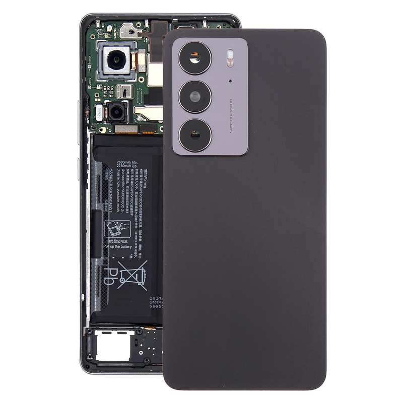 For Realme C75 4G Original Back Cover with Camera Lens Cover(Black)