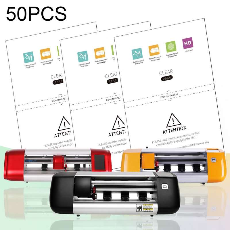 50 PCS F0006 High Definition Silicone TPU Soft Film Supplies for Protector Cutter