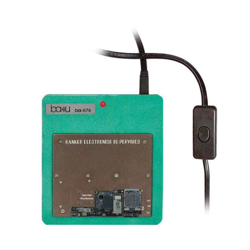BAKU BA-676 110V-120V Multifuntional PCB IC Glue Remove Thermostatic Heating Platform for iPhone X /