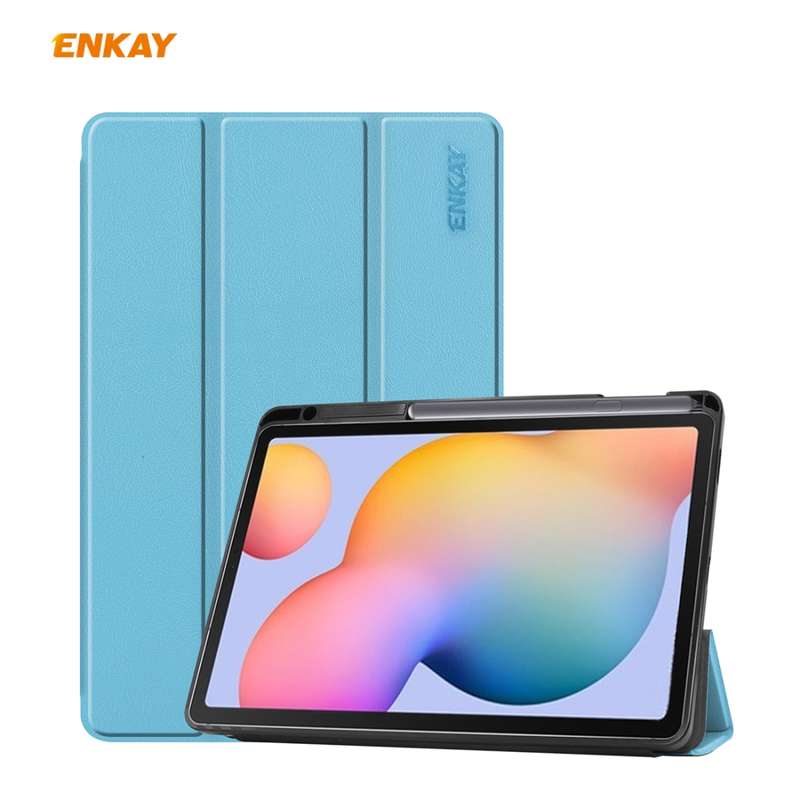 For Samsung Galaxy Tab S6 Lite P610 / P615 / Tab S6 Lite 2022 / P613 / P619 ENKAY Leather Smart Tabl