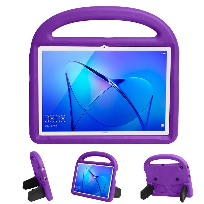 For Huawei MediaPad T3 10 9.6 inch Sparrow Style EVA Material Children Shockproof Casing Shell(Purpl