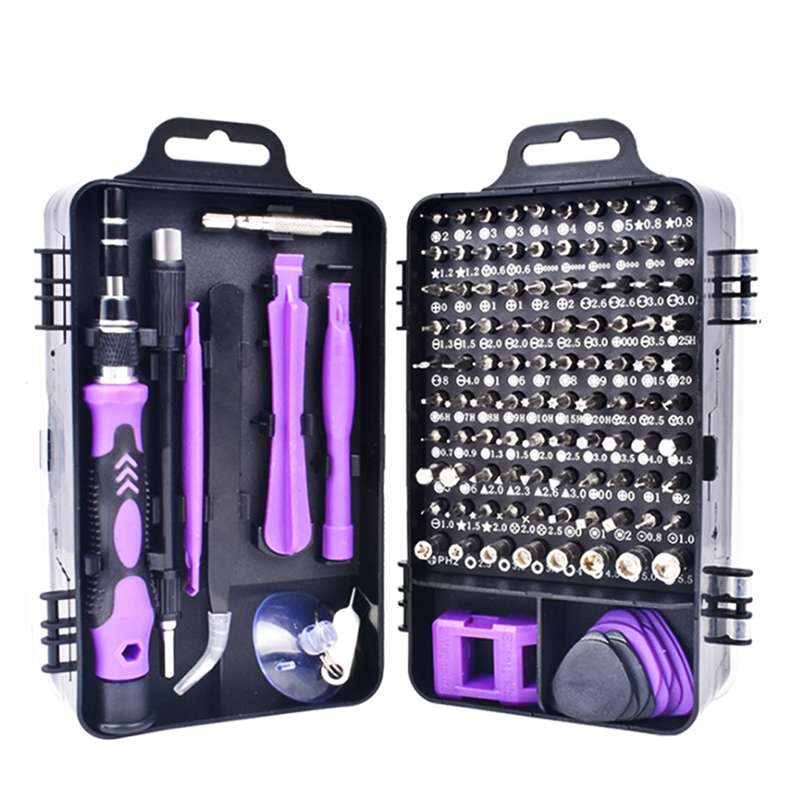 115 in 1 Precision Screw Driver Mobile Phone Computer Disassembly Maintenance Tool Set(Purple)