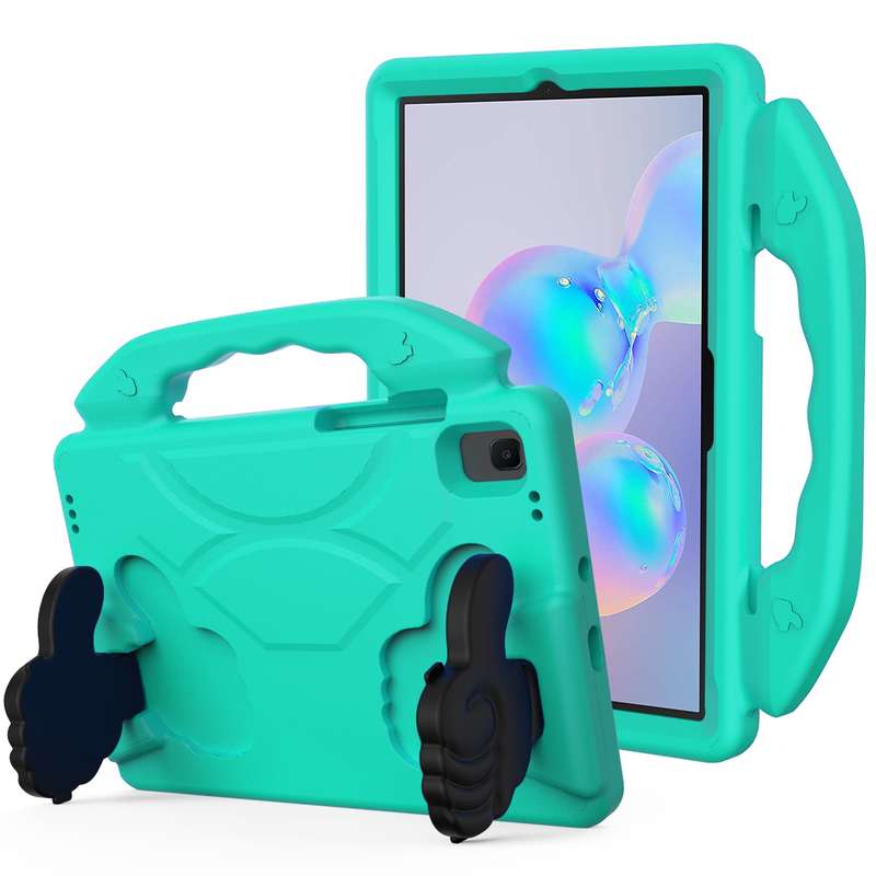 For Samsung Galaxy Tab S6 10.5 / T860 Thumb Bracket EVA Shockproof Tablet Case(Black)