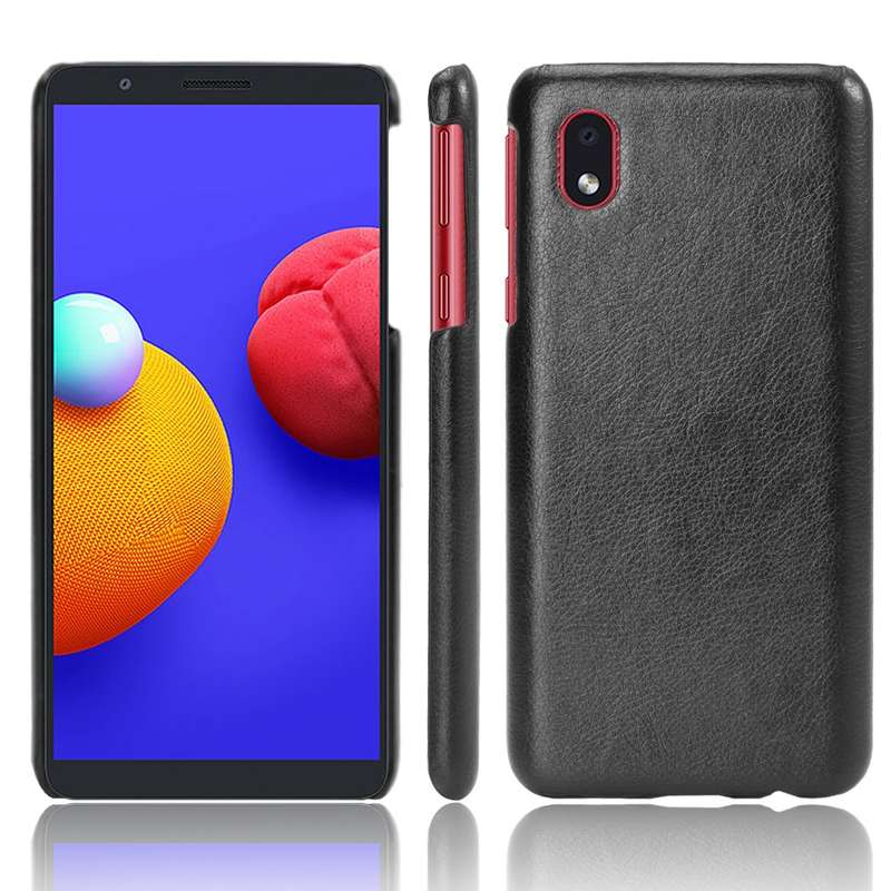 For Samsung Galaxy A01 Core / M01 Core Shockproof Litchi Texture PC + PU Case(Gray)