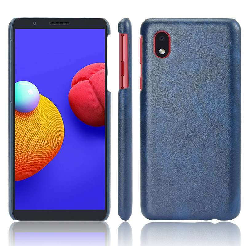 For Samsung Galaxy A01 Core / M01 Core Shockproof Litchi Texture PC + PU Case(Gray)