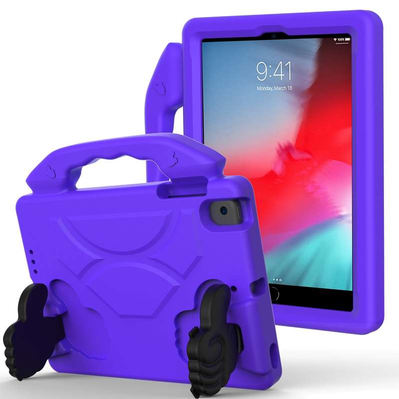 For iPad Mini 5/4/3/2/1 EVA Material Children Flat Anti Falling Cover Protective Shell With Thumb Br