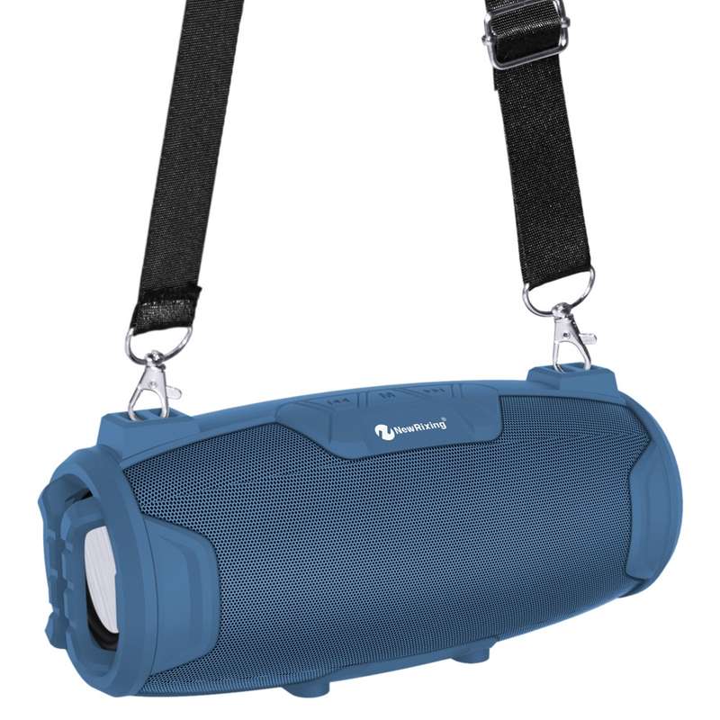 NewRixing NR3026M TWS Outdoor Portable K-song Bluetooth Speaker with Shoulder Strap & Microphone, Su