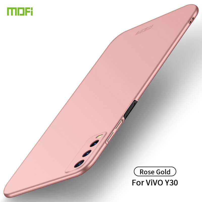 For vivo Y30 MOFI Frosted PC Ultra-thin Hard Case (Gold)