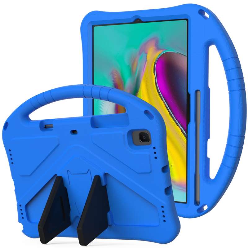 For Galaxy Tab S5e T720/T725 EVA Flat Anti Falling Protective Case Shell with Holder(Black)